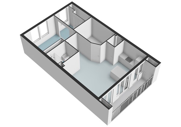 Floor plan - Postjeskade 43-1, 1058 DG Amsterdam 